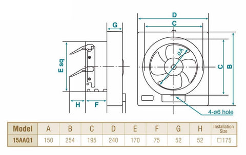 KDK - 15AAQ1 VENTILATING VAN - ebuy.com.sg