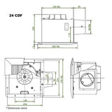 KDK - 24CDF VENTILATING FAN - ebuy.com.sg