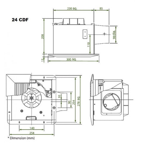 KDK - 24CDF VENTILATING FAN - ebuy.com.sg