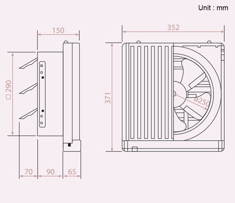KDK - 25AUFA VENTILATING FAN - ebuy.com.sg