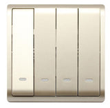 Schneider Electric - PIENO - 2 Way Switches with Fluorescent Locator (16AX) (10AX-4GANGS only) - ebuy.com.sg