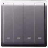 Schneider Electric - PIENO - 1 Way Switches with Fluorescent Locator (16AX) (10AX-4GANGS only) - ebuy.com.sg