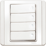 Schneider Electric - NEO (C-Metro) - Dolly Switches with White LED (Horizontal) - ebuy.com.sg