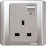 Schneider Electric - NEO (C-Metro) - 3 Pins Double Pole Switched Socket Outlet with LED (13A) - ebuy.com.sg