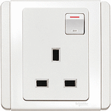 Schneider Electric - NEO (C-Metro) - 3 Pins Double Pole Switched Socket Outlet with LED (13A) - ebuy.com.sg