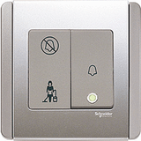 Schneider Electric - NEO (C-Metro) - Hotel Series: Bell Push Switches with Illuminated "Do Not Disturb & Please Clean Up" Symbol (4A) - ebuy.com.sg