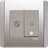 Schneider Electric - NEO (C-Metro) - Hotel Series: Bell Push Switch with Illuminated "Do Not Disturb" Symbol (4A) - ebuy.com.sg