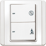 Schneider Electric - NEO (C-Metro) - Hotel Series: "Do Not Disturb & Please Clean Up" Control Switch with Illuminated Symbol (10AX) - ebuy.com.sg