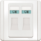 Schneider Electric - NEO (C-Metro) - Data Outlet Cat 5e (8Pin / 2Gang / RJ45) - ebuy.com.sg