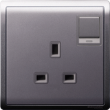 Schneider Electric - PIENO - Switched Socket (Double Pole) with Neon Indicator and Dual Earth Terminal (13A / 250V / 1 Gang) - ebuy.com.sg