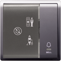 Schneider Electric - PIENO - Hotel Series: Bell Switch (10A) with Illuminated "Do Not Disturb", "Please Clean Up" & "Please Wait" Symbols - ebuy.com.sg