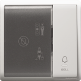 Schneider Electric - PIENO - Hotel Series: Bell Switch (10A) with Illuminated "Do Not Disturb", "Please Clean Up" & "Please Wait" Symbols - ebuy.com.sg