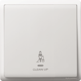Schneider Electric - PIENO - Hotel Series: Switch with Neon Indicator with "Please Clean Up" Symbol (16AX / 1gang) - ebuy.com.sg