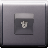 Schneider Electric - PIENO - CATV Socket (1GANG) 45 degree Incline (F connector) - ebuy.com.sg