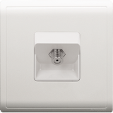 Schneider Electric - PIENO - CATV Socket (1GANG) 45 degree Incline (F connector) - ebuy.com.sg