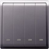 Schneider Electric - PIENO - 2 Way Switches with Fluorescent Locator (16AX) (10AX-4GANGS only) - ebuy.com.sg