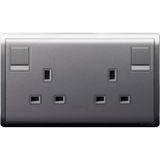 Schneider Electric - PIENO - Switched Socket (13A / 250V / 2GANG) - ebuy.com.sg