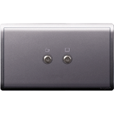 Schneider Electric - PIENO - TV/FM SCV Socket (2GANG) [Singapore CS-2004A] - ebuy.com.sg