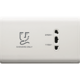 Schneider Electric - PIENO - Hotel Series: Universal Shaver Unit (Horizontal / Vertical) - ebuy.com.sg