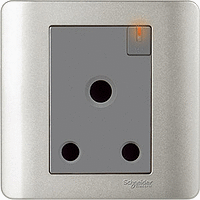Schneider Electric - ZENcelo - 3 Round Pin Switched Socket with Shutter and Neon Indicator (15A / 1GANG) - ebuy.com.sg
