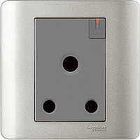 Schneider Electric - ZENcelo - 3 Round Pin Switched Socket with Shutter and Ondicator (15A / 1GANG) - ebuy.com.sg