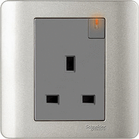 Schneider Electric - ZENcelo - Switched Socket with Neon Indicator (13A / 1GANG) - ebuy.com.sg