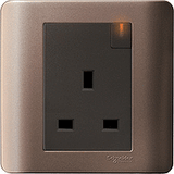 Schneider Electric - ZENcelo - Switched Socket with Neon Indicator (13A / 1GANG) - ebuy.com.sg