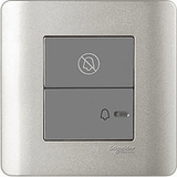 Schneider Electric - ZENcelo - Hotel Series: Full-Flat Bell Switch with Illuminated "Do Not Disturb" Symbol (1 GANG) - ebuy.com.sg