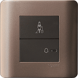 Schneider Electric - ZENcelo - Hotel Series: Full-Flat Bell Switch with Illuminated "Please Clean Up" Symbol (1GANG) - ebuy.com.sg