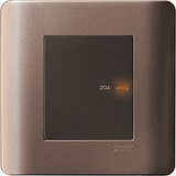 Schneider Electric - ZENcelo - Full-Flat Double Pole Switch with Neon Indicator (20A / 1GANG) - ebuy.com.sg