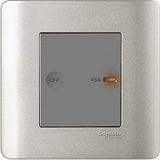 Schneider Electric - ZENcelo - Full-Flat Double Rocker Switch with Neon Indicator (45A / 1GANG) - ebuy.com.sg