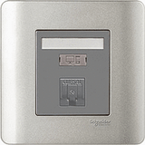 Schneider Electric - ZENcelo - Data Outlet Category 5e with Integrated Shutter (1GANG) - ebuy.com.sg