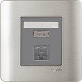 Schneider Electric - ZENcelo - Data Outlet Category 6 with Integrated Shutter (1GANG) - ebuy.com.sg