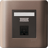 Schneider Electric - ZENcelo - Data Outlet Category 6 with Integrated Shutter (1GANG) - ebuy.com.sg