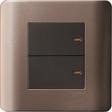 Schneider Electric - ZENcelo - Full-Flat Switch (1-way) with Ondicator (16AX / 20A /2 GANG) - ebuy.com.sg