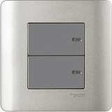 Schneider Electric - ZENcelo - Full-Flat Switch (2-way) (16AX / 20A / 2GANGS) - ebuy.com.sg