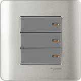 Schneider Electric - ZENcelo - Full-Flat Switch (1-way) with Onidcator (16AX / 20A / 3 GANGS) - ebuy.com.sg