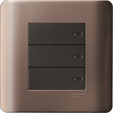 Schneider Electric - ZENcelo - Full-Flat Switch (2-way) (16AX / 20A / 3 GANGS) - ebuy.com.sg