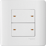 Schneider Electric - ZENcelo -  Full-Flat Switch (1-way) with Ondicator (16AX / 20A / 2+2GANGS) - ebuy.com.sg