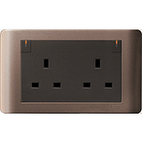 Schneider Electric - ZENcelo - Double Pole Switched Socket with Ondicator (13A / 2GANG) - ebuy.com.sg
