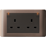 Schneider Electric - ZENcelo - Switched Socket with Neon Indicator (13A / 2GANGS) - ebuy.com.sg