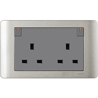 Schneider Electric - ZENcelo - Switched Socket with Ondicator (13A / 2GANGS) - ebuy.com.sg