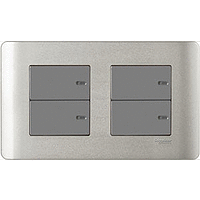 Schneider Electric - ZENcelo - Full-Flat Switches (2-way) (16AX / 20A / 2+2GANGS) - ebuy.com.sg