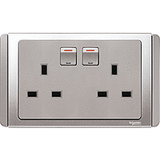 Schneider Electric - NEO (C-Metro) - 3 Pins Twin Double Pole Switched Socket Outlet with LED (13A) - ebuy.com.sg