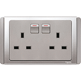Schneider Electric - NEO (C-Metro) - 3 Pins Twin Switched Sockets Outlet (13A) - ebuy.com.sg