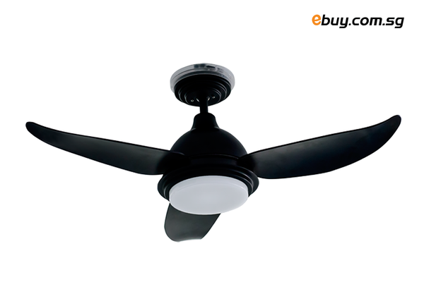 FTC - GLIDE DC Ceiling Fan with LED Tri-Colour Dimmable Light Kit (ABS Baldes) - ebuy.com.sg