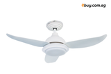FTC - GLIDE DC Ceiling Fan with LED Tri-Colour Dimmable Light Kit (ABS Baldes) - ebuy.com.sg