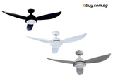FTC - GLIDE DC Ceiling Fan with LED Tri-Colour Dimmable Light Kit (ABS Baldes) - ebuy.com.sg