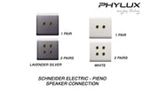 Schneider Electric - PIENO - Speaker Connection (1 Pair / 2 Pairs) - ebuy.com.sg