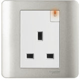 Schneider Electric - ZENcelo - Switched Socket with Neon Indicator (13A / 1GANG) - ebuy.com.sg